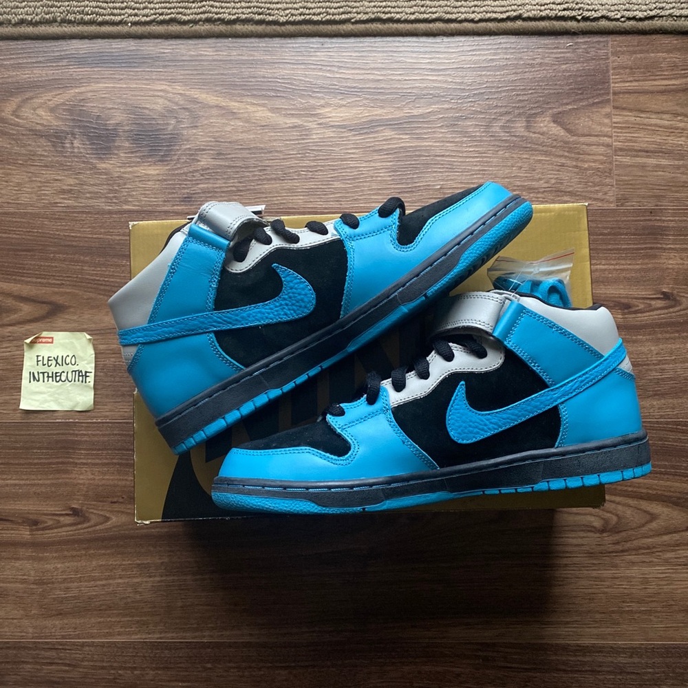 *SOLD* DEADSTOCK Nike Sb Dunk Mid ‘Aqua Fuel’ 2008 size 10.5